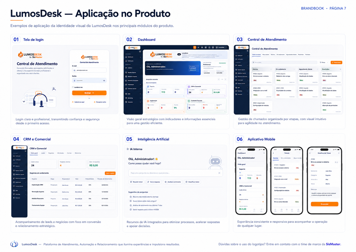 Brandbook LumosDesk página 7